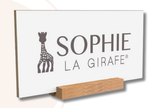 Sophie la girafe - Holzlogo