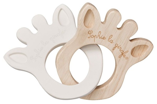 Sophie la girafe® So''Pure -Greifling/Beißring Silhouette / Naturkautschuk u. Kautschukbaumholz