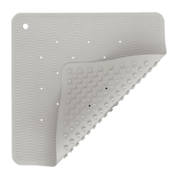 Badewanneneinlage Wave Square - Naturk. / upcyc. / Granite / 52,5 x 52,5 cm / Versandtasche