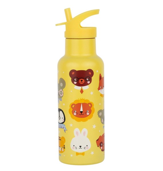Trinkflasche 500 ml - Edelstahl / Tierfreunde