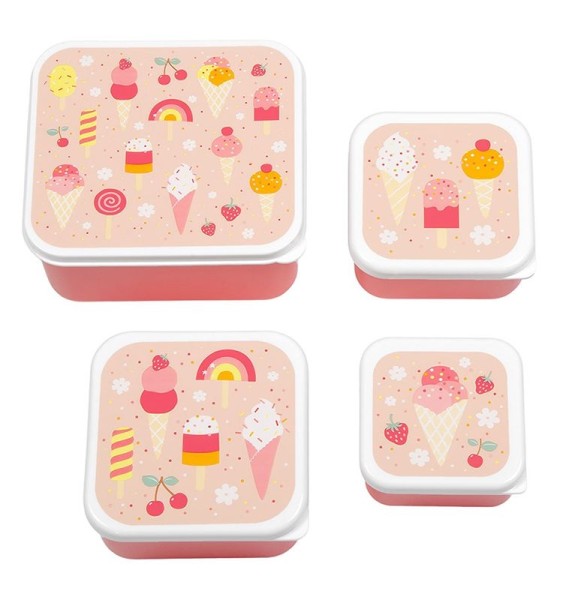 Lunchbox / 4er Set / Eiscreme