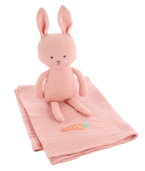 Set Buddy Bunny & Schmusedecke / Pink