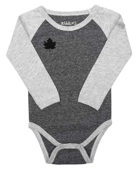 Raglan Collection - Body Baumwolle (Bio) / Graphite Black (S / 3-6 M)