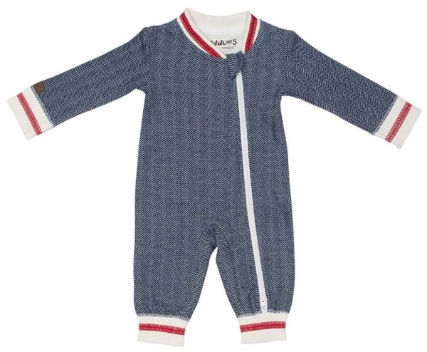 Cottage Collection - Strampler Baumwolle (Bio)  /  Lake Blue (XS / 0-3 M)