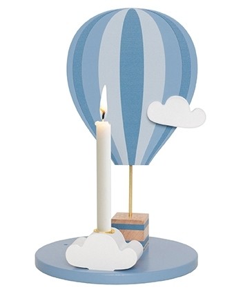 Geburtstagsdekoration / Heißluftballon / Blau