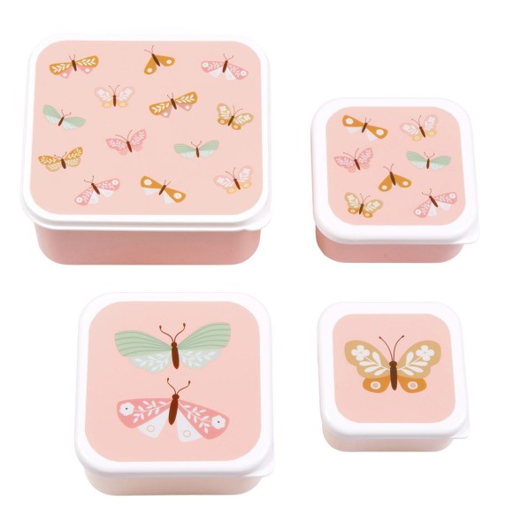 Lunchbox / 4er Set / Schmetterlinge