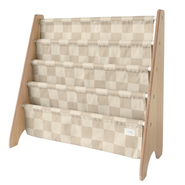 Kinderbücherregal / Recycling / Checkerboard / Beige