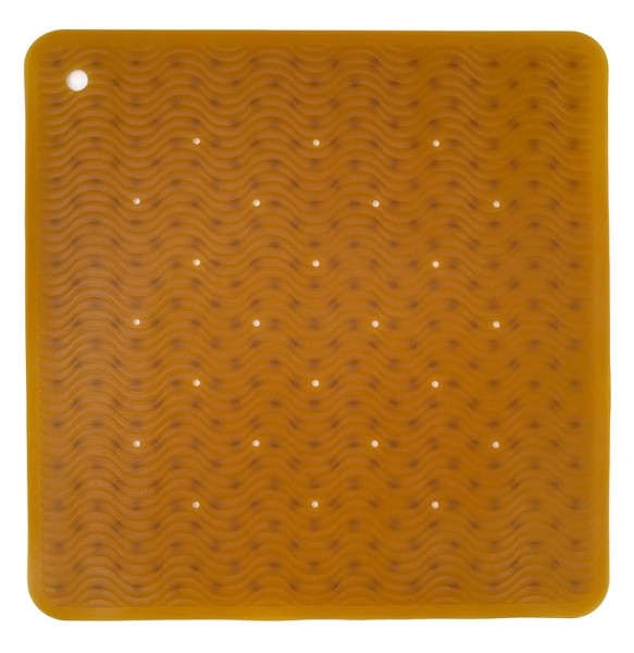 Badewanneneinlage Wave Square - Naturk. / Natur / 52,5 x 52,5 cm / Versandtasche