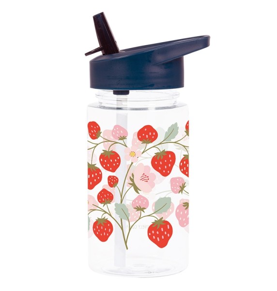 Trinkflasche / Erdbeeren