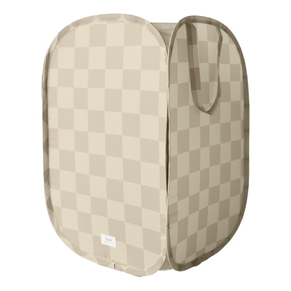 Pop-Up Korb / Recycling / Checkerboard / Beige