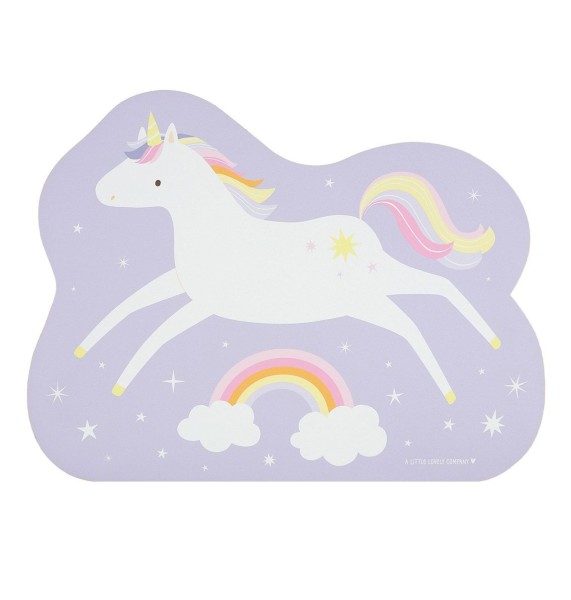 Platzset/Tischset / springendes Einhorn