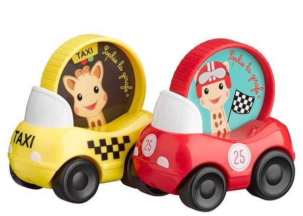 Sophie la girafe® - Spielauto-Set (Taxi + Rennwagen)