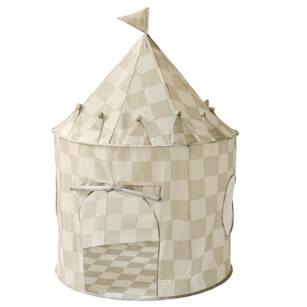 Spielzelt / Recycling / Checkerboard / Beige