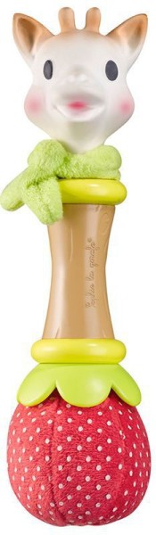 Sophie la girafe® So''Pure - Natur''soft Rassel / Naturkautschuk + Bio-Baumwolle + Bio-Plastik