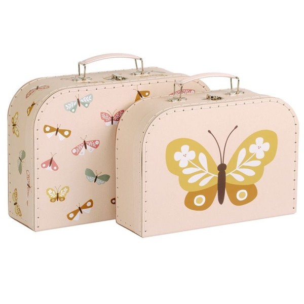 Köfferchen / 2er Set / Schmetterlinge