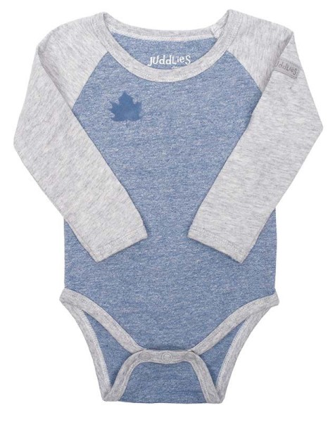 Raglan Collection - Body Baumwolle (Bio)  /  Denim Blue (S / 3-6 M)