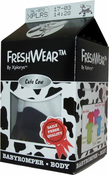 FreshWear Body im Milchkarton - Cow (Small 50/56)