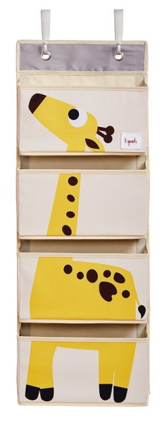 3 Sprouts - Hängeorganizer für Kinderzimmer / Giraffe