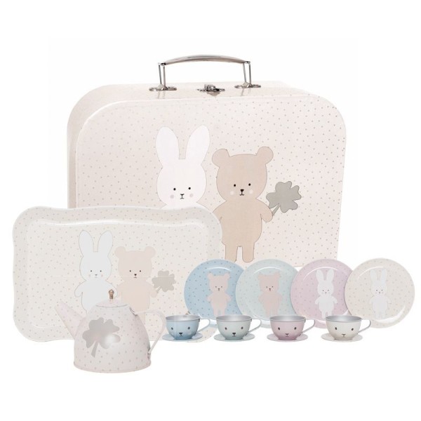 Spielset Teeservice / Teddy & Bunny