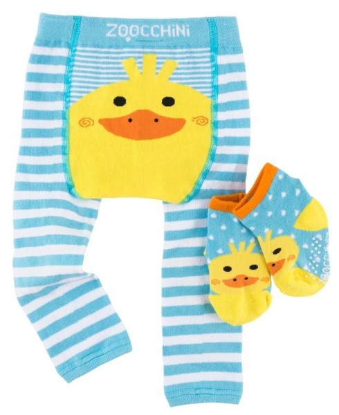 Baby Leggings & Socken Set - Puddles die Ente (12-18M)