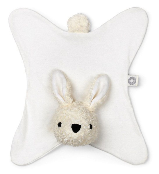 Schmusetuch Kaninchen Anika / Bio-Baumwolle / Weiß
