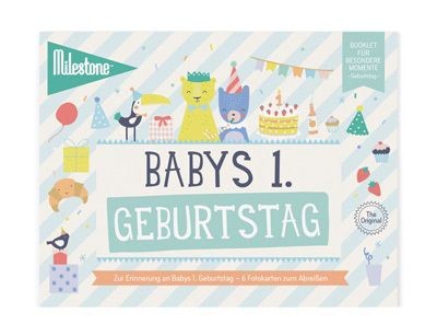 Booklet Baby-Fotokarten / 1. Geburtstag / 6 Karten