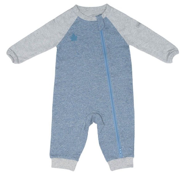 Raglan Collection - Strampler Baumwolle (Bio)  /  Denim Blue (M / 6-12 M)