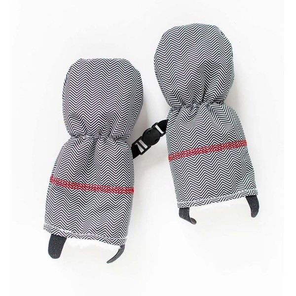 Fäustlinge - Herringbone Grey (6-12M)