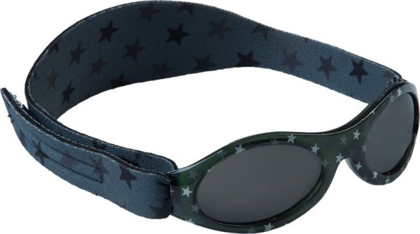 Dooky Baby Banz - Baby-Sonnenbrille / Neopren + Klett / 100% UV-Schutz / Grey Star